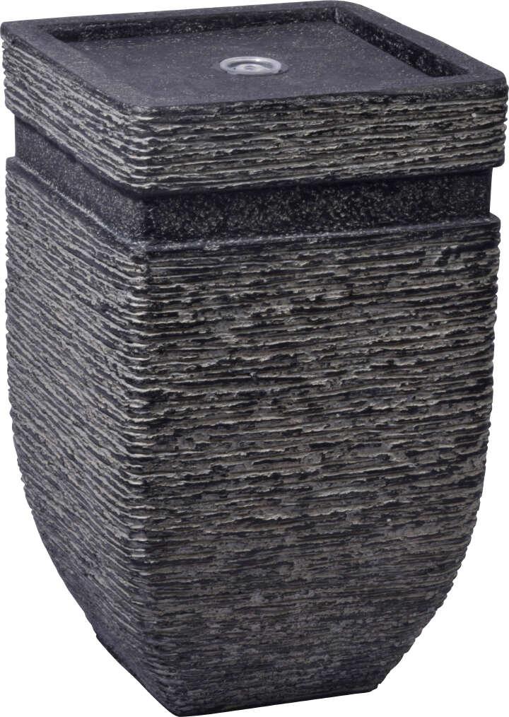 dobar Gartenbrunnen Hera mit LEDs und Solarpanel